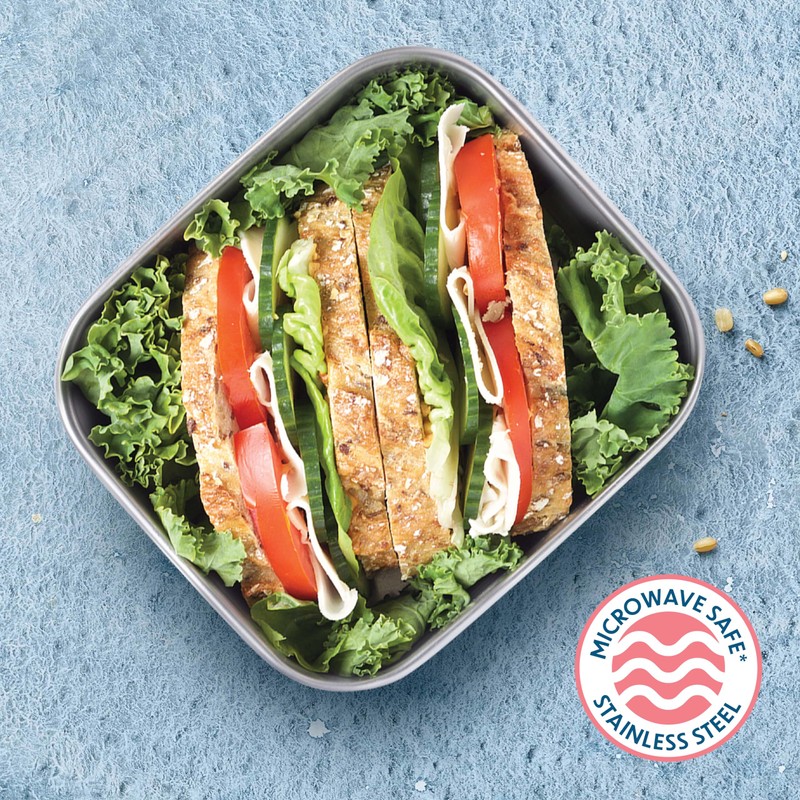 Smash 33063 Meal Box, Stainless Steel, 600 milliliters, Blue