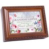 Cottage Garden Granddaughter My Heart Smile Woodgrain Rope Trim Music