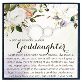 In Loving Memory of Goddaughter Gift for Goddaughter Memorial Gift for Goddaughter Passing Away Gift Memorial Necklace Sympathy Gifts Memorial Jewelry Loss of Goddaughter Gift Remembrance Necklace