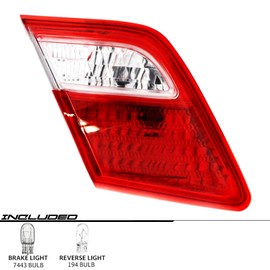 EPIC LIGHTING Halogen Replacement Spec Tail Light Inner Compatible with TOYOTA 07-09 CAMRY (Excluding Hybrid) [ TO2818128 8159006120 ] Left Driver Side