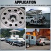 4PCS 2.44" Trailer Axle Wheel Hub Dust Cap Trailer Bearing