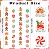 Christmas Gingerbread Theme Decorations Gingerbread Garlands 8PCS Xmas Party Decorations