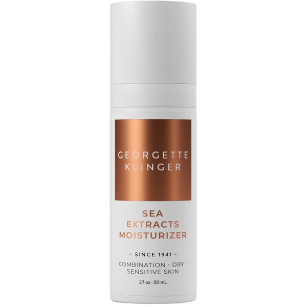 Georgette Klinger Sea Extracts Moisturizer - Long-Lasting Hydration, Rich and Nourishing Face Cream, Infused with Natural Anti-Aging Ingredients, Marine Extracts and Hyaluronic Acid - 1.7 oz