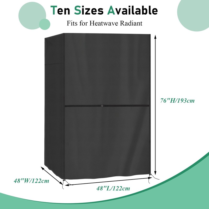 Safipotts Sauna Cover, Heavy Duty Waterproof Sauna Cover for Wood