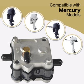 JLM MARINE 14360A78 Fuel Pump for Mercury Mariner 98766-C1 30-300 HP Outboard Models 14360A73 14360A43 14360A50