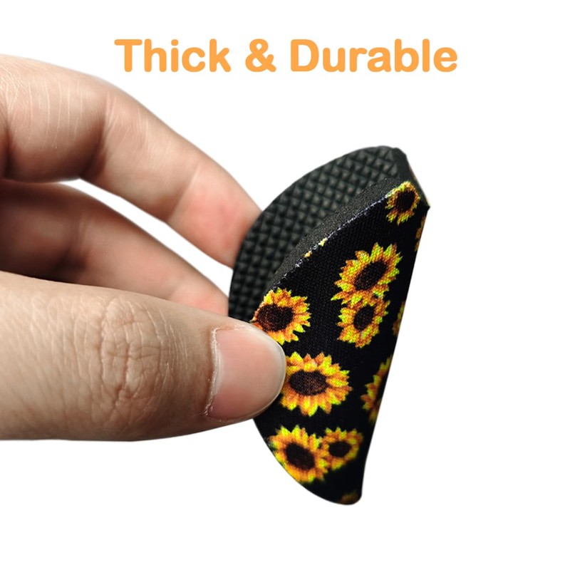 Osilly Car Coasters for Drinks, 2PCS Absorbent Sunflower Cup Holders