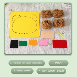 DIY Cartoon Animal Felt Craft Kit, Sewing kit Kid，Sewing Needle and Thread Painting，Kids,Kindergarten prizes，Party Gifts,Arts and Crafts，Educational Toys Sewing Kit for Kids 4-7