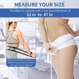 Gyorwst Lower Back Support Belt Sciatica Belt for Women Men,Postpartum Belly Band for Pregnant Women/Adjustable Pelvis Support Band 140cm