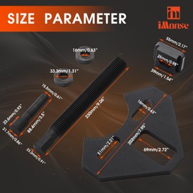 40100 Hub Remover Tool Compatible with 5 6 8 Lug Hub Assemblies on Most Cars and Trucks