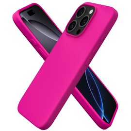 ORNARTO Funda compatible con iPhone 16 Pro de 6.3 pulgadas, silicona lquida delgada de 3 capas de goma de gel suave a prueba de golpes con forro de...