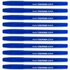 Helix Oxford Curve Ballpoint Pens (x10 Pack Blue Ink) with