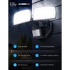 Onforu 32W 2 Head Motion Sensor Outdoor Lights, 3200LM 6500K
