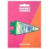 Pawprint Family | Stay Wild Pennant Flag Sew on Patch