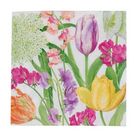 Caspari Spring Flower Show Paper Cocktail Napkins - 20 Per Box