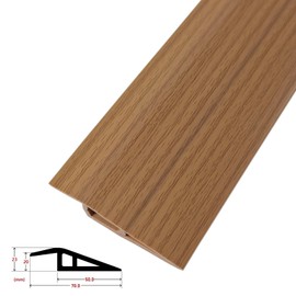 3.3ft Floor & Carpet Threshold Transition Strip, Vinyl Self Adhesive Overlap Edge Reducer,Edging Trim for Doorway Flooring Laminate and Tiles,Beveled Edge Ramp Edge Guard,for 4/5" Thick Material