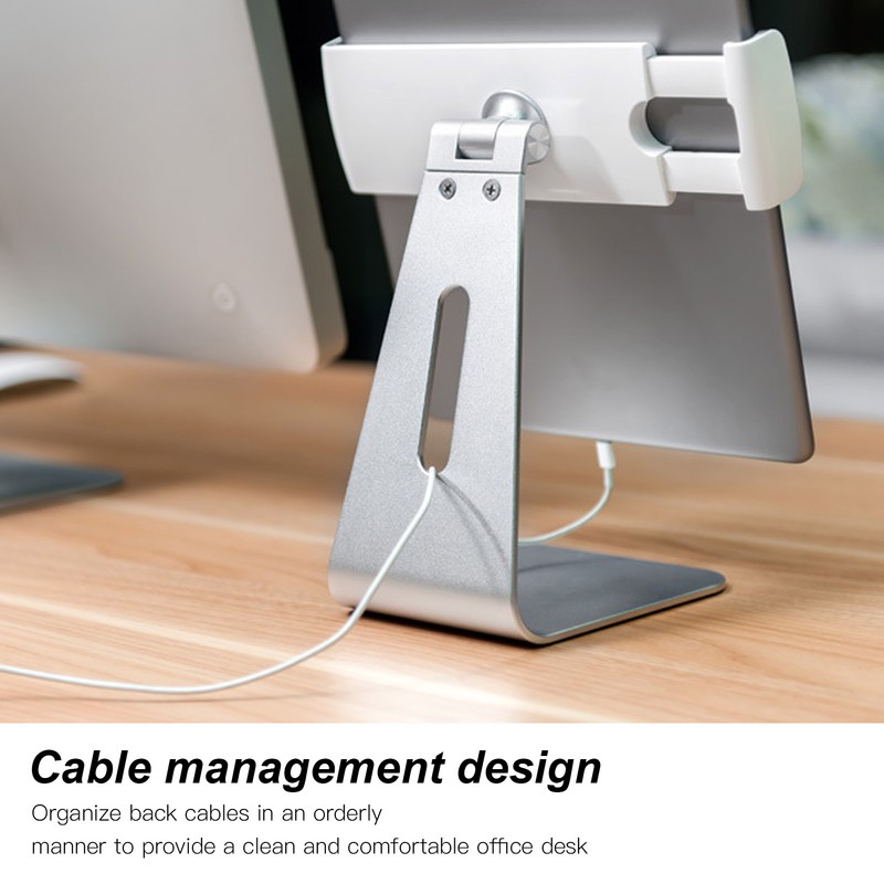 Cell Phone Stand Silver Tablet PC Bracket Adjustable Aluminum Alloy