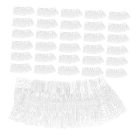 Baluue 100pcs Waterproof Ear Hair Dye Ear Cap Shower Water Proof Ear Covers Ear Shower Caps for Adults Ear Covers for Hair Shower Ear Protectors Transparent Pe