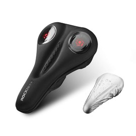 ROCKBROS Bike Seat Cover Gel Comfort Bicycle Saddle Soft Cushion Breathable for Road Mountain Bikes (Red, one-Size)