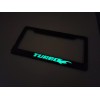 LICENSE PLATE FRAME Glowing Boost Turbo 100% Carbon Fiber License