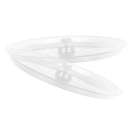 NOLITOY 2Pcs Bird Cage Tray Transparent Durable Plastic Poop Holder for Small Birds Parakeets Parrots Easy to Clean Replacement Accessories Fit for Various Bird Cages