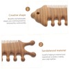 BIUDECO Scalp Massaging Comb Creative Wooden Hair Tool Acupoint Therapy