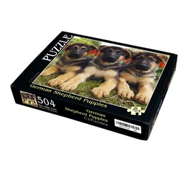 German Shepherd Puppies 504 Piece Jigsaw Puzzle 16" X 20"