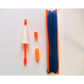 All Round Purpose Pole Elastication Kit Size 16-20 Blue elastic