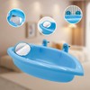 2-Pack Plastic Small Animal Bathtub & Food Bowl – Blue