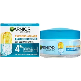 Garnier Express Aclara Crema Hidratante Matificante Anti-imperfecciones, controla oleosidad e hidrata con Vitamina C, Acido salicílico y Niacinamida, 50ml/52g