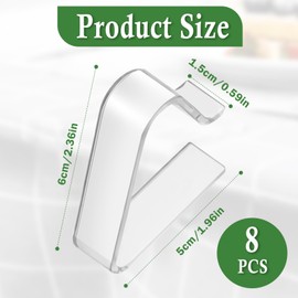 8Pcs Table Cloth Clip, Plastic Tablecloth Clips, Table Clips for Table Cloth, Clear Table Cloth Cover Clamps for Thick Table Christmas Home Wedding Party Indoor Outdoor Camping