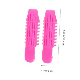 Mikinona 6pcs Hairdressing Curlers Hair Shaping Clips for Women Soft Wave Styling Rollers Non-Slip Grip for Creating Volume at Home