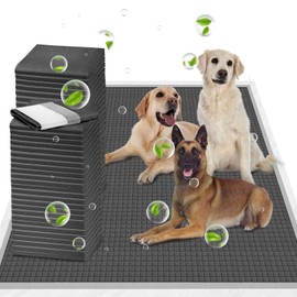 ELEGX Extra Large 34"x36" 160 Pcs Odor-Control Super Absorbency Charcoal Pee Pads for Dogs,Leak-Proof Pet Training Pee Pads,Thicken Disposable Potty Pads Puppy Training Pads for Cats Rabbits