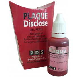 PDS Plaque Disclose Disclosing Gel Solution Bottle 30ml | Red Colour | Raspberry Flavour | 1 Bottle