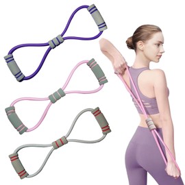 YanHLQJY 3 Pcs Resistance Bands, Exercise Bands, Workout Bands,for Men's and Women's Fitness, Stretching, Strength Training, Yoga
