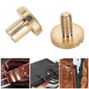 50Pcs Decorative Rivets 50Pcs Slot Flat Head Screws Brass Screw