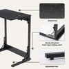 COSIEST Folding TV Tray Table, Small Foldable C-Shaped End Table