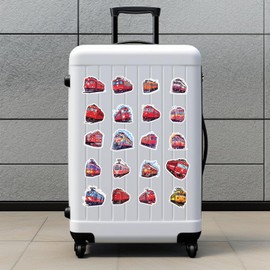 Locomotive Sticker Set 50 Pieces Cute Decoration for Car Laptop Skateboard Bicycle Moped Motorcycle Bicycle Computer Suitable for Adults Children