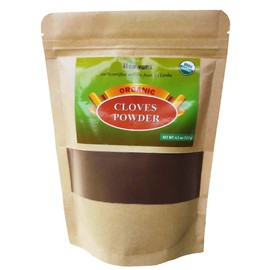 Heawans Organic premium grade clove ground, packed in a food graded inner aluminium foil kraft paper pouch, 4.5 oz | 127 g
