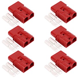 Uddick 175 Amp Connecteur 600 V Plug Battery Connector 175A Battery Power Connector (Red 6PCS 1/0AWG)