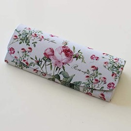 Ludote Glasses Case with Cloth Included, Made in Japan, Hard Type Glasses Case, white