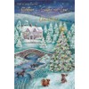 ICG Brother and Sister-in-Law Christmas Card - Countryside Cottage and