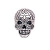 WLLAY Men Gothic Punk Skull Head Skeleton Brooch Pin For