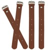 XGNG 2Pairs 4PCS Bicycle Basket Cargo Straps Bike Basket Leather
