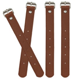 XGNG 2Pairs 4PCS Bicycle Basket Cargo Straps Bike Basket Leather Straps Front Handlebar Basket Straps for Bike Beach Cruiser Bicycle