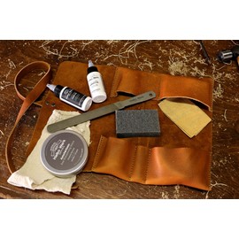 1844 Helko Werk Germany Maintenance Kit - Axe Sharpening Stone, Tool File, Axe Handle Oil, Axe Head Oil, Tool Blade Cleaning Abrasive Block #F8790