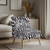 Armless Accent Chairs Covers Thick Zebra Print Armless Sofa Cover