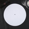 FOMIYES White Vinyl Slipmat Turntable Platter Mat Pad, Anti-static Record