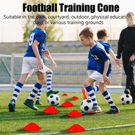30 Pack Football Agility Cones Marke Cones,Soccer Markers Disc with Net Bag, Pro Disc Cones for Training Football, Low Profile Field Markers Kids and Adults,Field Markers, Includes Storage Bag.