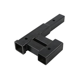 munirater Replacement for Trailer Dual Hitch Extender Adapter with 6-inch Rise Drop 2-inch Receiver 2-inch Solid Shank 4000lbs Capacity