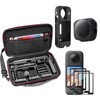MYAKON Carrying Case for Insta360 X4 Accessories, Tempered Glass Screen
